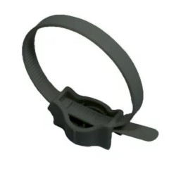 Nylonowy uchwyt TBT z opaską kablową czarny, średnica 16-32mm 100 szt. CELO 432TBT