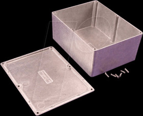 1550D aluminum casing, 1550 D, 115 x 65 x 55 mm, aluminum