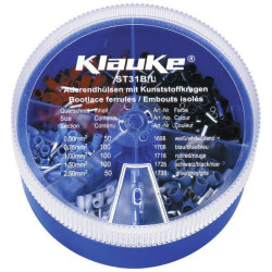 Klauke ST31B Ferrule Set 400 Parts 0.5-2.5mm&#xB2; White Blue Red Black Grey