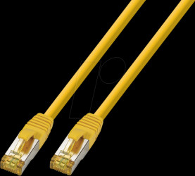 1832HF-1,0M Patch cable, Cat.6a, S/FTP, 1 m yellow