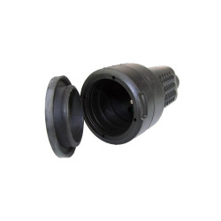 Gniazdo przenośne gumowe z/u z klapką 16A 230V IP44 2109 FAMATEL