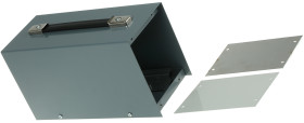 Obudowa urządzeń elektronicznych Stal walcowana na zimno wysokość zew: 137 mm szerokość zew: 105 mm długość zew: 245 mm
