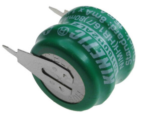 Akumulator 2.4V 80mAh lutowany 2 piny