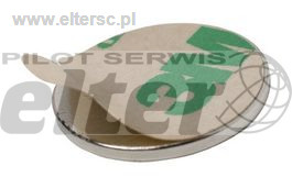Magnes neodymowy okrągły 10x1mm z klejem