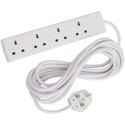 SMJ B4W5MP Extension Lead 240V 4-Way 13A 5m