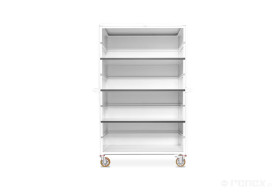 Wózek ESD do transportu (1850x1140x815) zabudowany - 4 półki