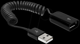 83163 USB 2.0 A plug/socket spiral cable