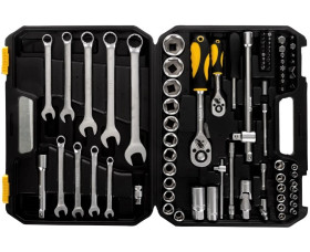 Klucze nasadowe 1/4, 1/2 cala /zestaw 82 szt./ 38D686