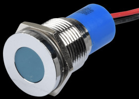 Q14F3CXXB12E Indicator LED, 12 V DC, 14 mm, wired, blue/BrC