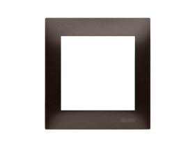 SIMON 54 Ramka 1 pojedyncza brąz mat uniwersalna IP20/IP44 DR1/46 KONTAKT SIMON