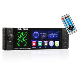 Radio samoch. BLOW Spider 4" RDS Bluetooth, RGB, USB, AUX
