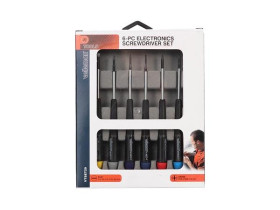 Velleman Set of 6 precision screwdrivers (flat / cross)