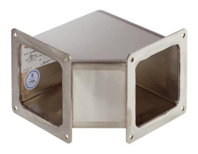 Akcesoria do koryt kablowych Stal Złączka kolankowa 90° F44 4 x 4cal nVent HOFFMAN