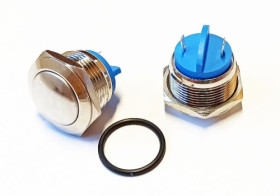 PBW-16BK przełącznik wandaloodporny wypukły chwilowy