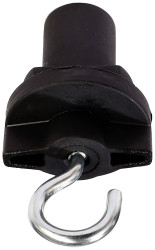 Element systemu szynowego wysokonapięciowego - Szyna prądowa Deko Light D Line Schilderhaken 3-fazowy 710062, czarny