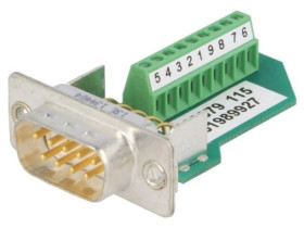 VS09ST-DSUB-MPT D-Sub, il.pinów: 9, wtyk, męskie, na przewód, zacisk śrubowy, 5A, 60V