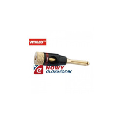 Wtyk banan czarny VITALCO Pro LAW46