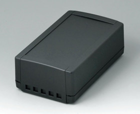 ABS enclosure, (L x W x H) 194 x 115 x 46 mm, black (RAL 9005), IP40, B1070469