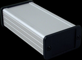 Aluminum enclosure, (L x W x H) 120 x 59 x 31 mm, natural, IP65, 1457C1201