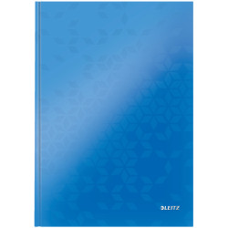 Leitz Notebook WOW A4 Ruled with Hardcover 90g/80 Sheets blue