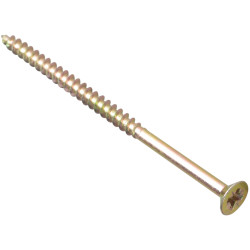 ForgeFix MPS4570Y Multi-Purpose Pozi Screw CSK ST ZYP 4.5 x 70mm Box 100