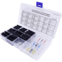 TruComponents 30408 Heatshrink set Blk Shrinkage:3:1 135 Parts
