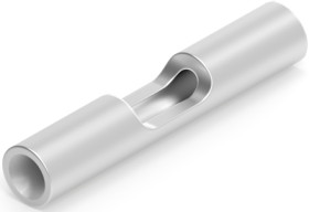 Butt connector, uninsulated, 0.2-0.6 mm², AWG 24 to 20, silver, 12.45 mm, 324001