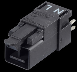 890-812 Mini PCB plug, for perfboard, straight, 2-pole