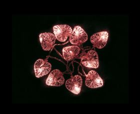 Lampki choinkowe SERCA czerwone -WALENTYNKI