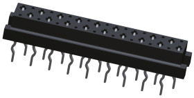 Gniazdo PCB 18 -pinowe 2 -rzędowe raster: 1.27mm typu płytka – płytka Proste Przewlekany