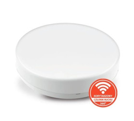 Plafon NEO n/t 24W AC 230V 50Hz 4000K (neutr.) 120 st. IP54 z koryt. czujnikiem ruchu 2490lm PL-NEO/LED/24W/CRK biały