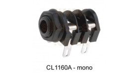 jack socket 6.35mm mono (CL1160A) - Cliff