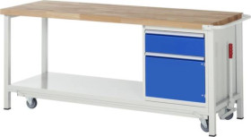 Stół warsztatowy RAU 05 8152A6-207B4F.11, (S x W x G) 2000 x 880 x 700 mm