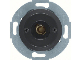 BERKER 1930/Glass/Palazzo Wyłącznik i sygnalizator świetlny E10 z elementem centralnym czarny 510401 HAGER