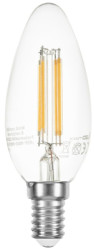 LED lamp, E14, 4 W, 400 lm, 240 V (DC), 240 V (AC), 2200 K, clear, warm white, F, B22FD4C