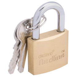 Draper Redline 68021 30mm Brass Cylinder Padlock