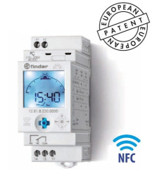 12.81.8.230.0000 Zegar tygodniowy NFC 1P 16A zasilanie 230V AC/DC