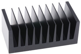 Radiator 50 x 100 x 40mm 1.75K/W Uniwersalny Prostokątny Alu