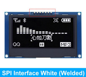 Wyświetlacz OLED 2.42" 128x64 SPI 7-pin SSD1309 biały (ARD-OLED242-7G-WH)