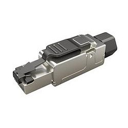 WTYK MODULARNY KONEKTOR PRZEMYSŁOWY SAMOZACISKOWY SOLARIX RJ45 CAT.6A STP 8P8C