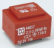 Transformator do druku 18V ac 230V ac 2 wyjścia THT 2VA