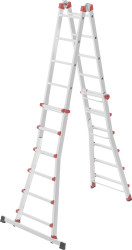 Hailo M80 7524157 aluminium Drabina teleskopowa Maksymalna wysokość robocza: 6.75 m srebrny 17 kg