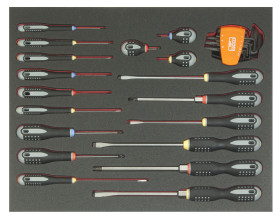 Zestaw narzędzi Bahco Konserwacja 0x100, 0x12, 0x175, 0x200, 0x5, 2x6, 2x8, 4x2, 5x150, 5x25, 5x5, 5x75, 6x10, 6x3,