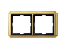 MERTEN ANTIQUE Ramka 2 podwójna mosiądz polerowany MTN483221 SCHNEIDER ELECTRIC