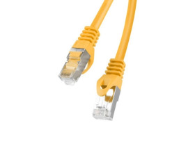 Kabel krosowy patchcord F/UTP kat.6 0,25m pomarańczowy