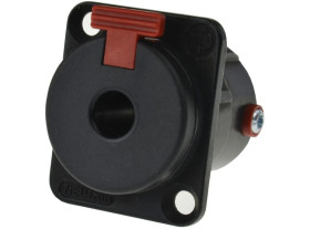 NEUTRIK Gniazdo tablicowe panelowe instrumentalne Jack 6,3mm Stereo posrebrzane czarne NJ3FP6C-BAG