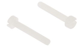Śruba maszynowa M2.5 łeb z łbem walcowym Nylon długość 16.0mm skok 0.45mm