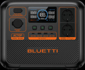 P-AC70P-EU-GY-BL-010 Bluetti AC70P power station, 1000 W, 864 Wh