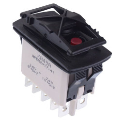 KR49CAKJJG On-Off-On Red 24V LED Auto Rocker Switch DPDT IP68 APEM