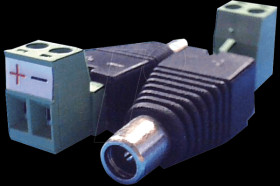 Standard adapter for hollow plug bushes, angled